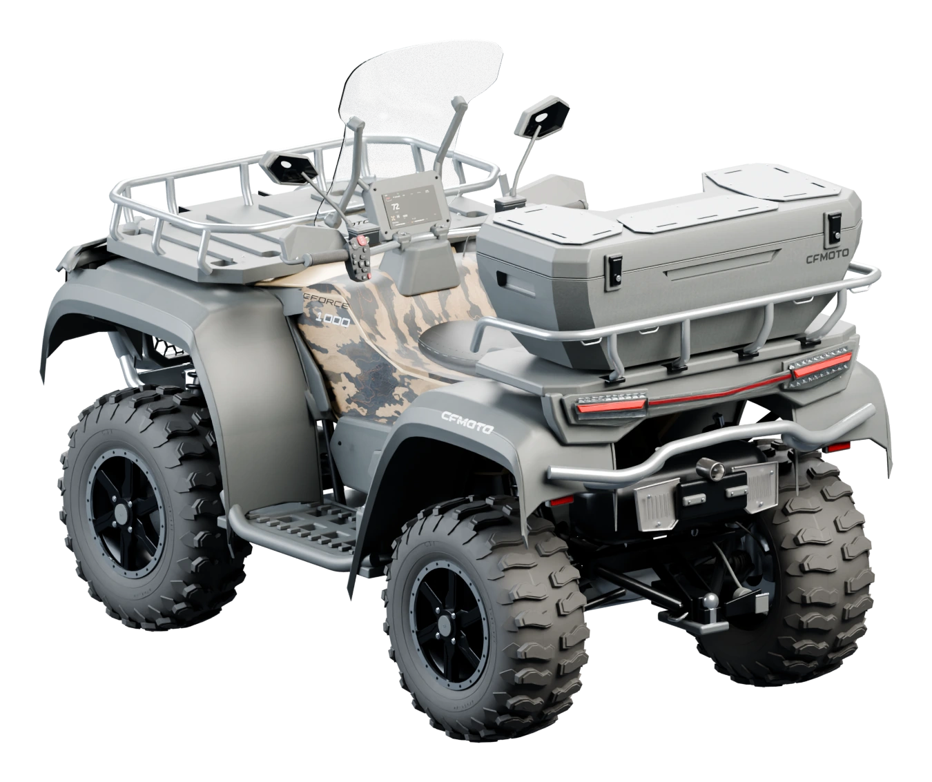 Klyro CFMOTO X10 Overland FiveM model — rear view